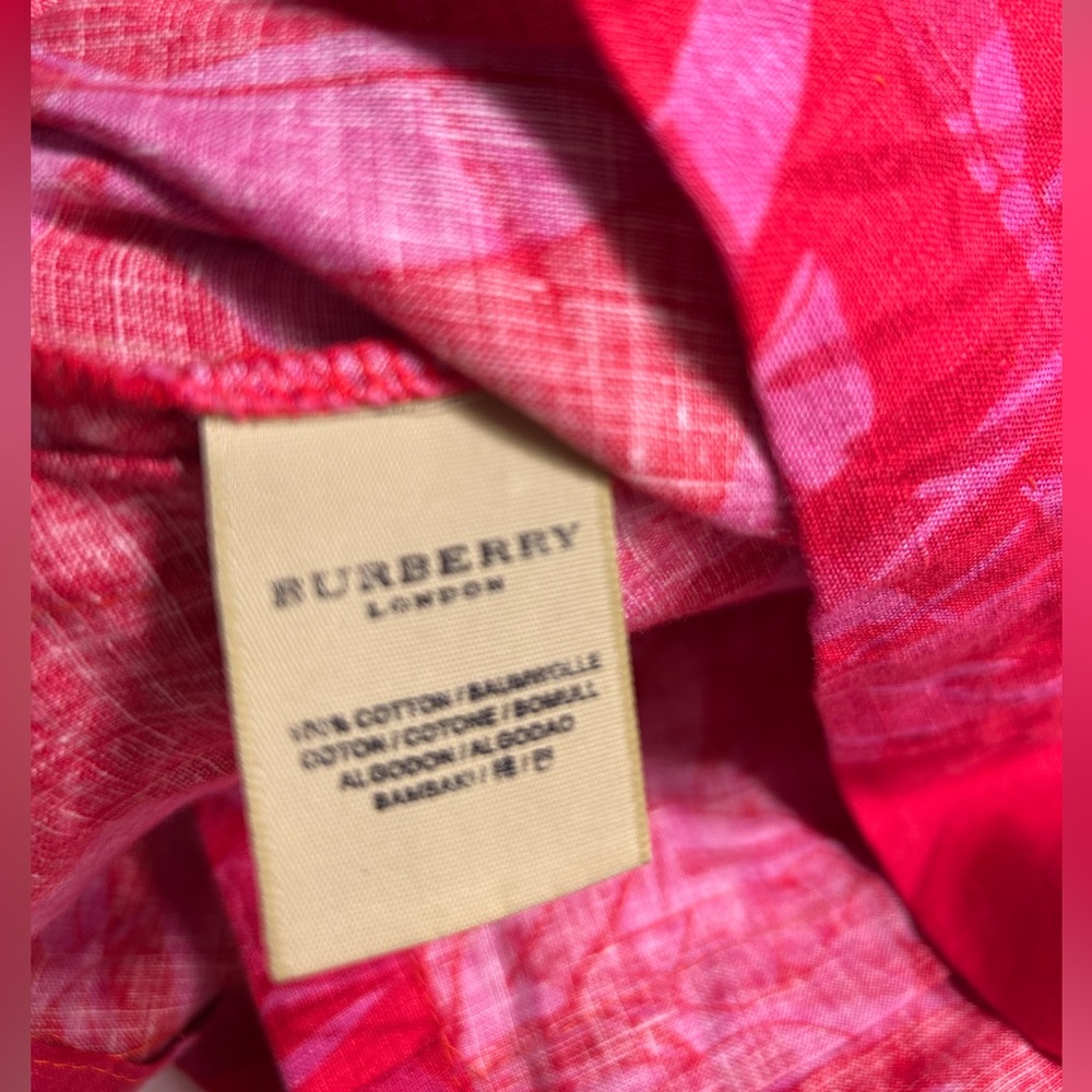 Burberry vintage cotton floral dress size x small - Picture 5 of 5